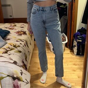 Abercrombie & Fitch Curve Love Light Blue High Rise Jeans